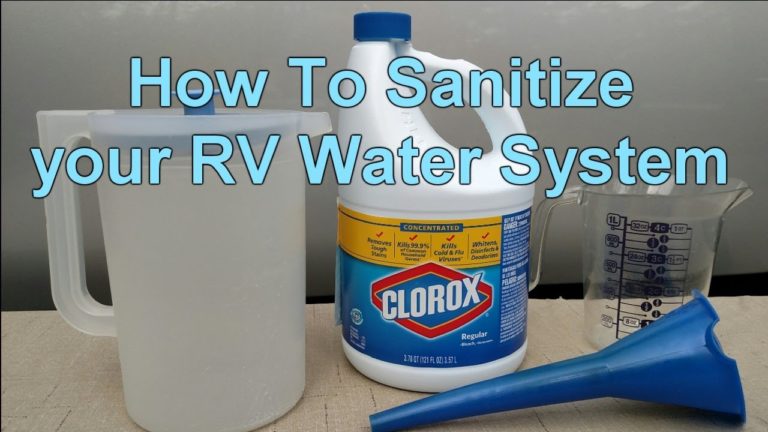 Tips on How to Sanitize RV Water Tank